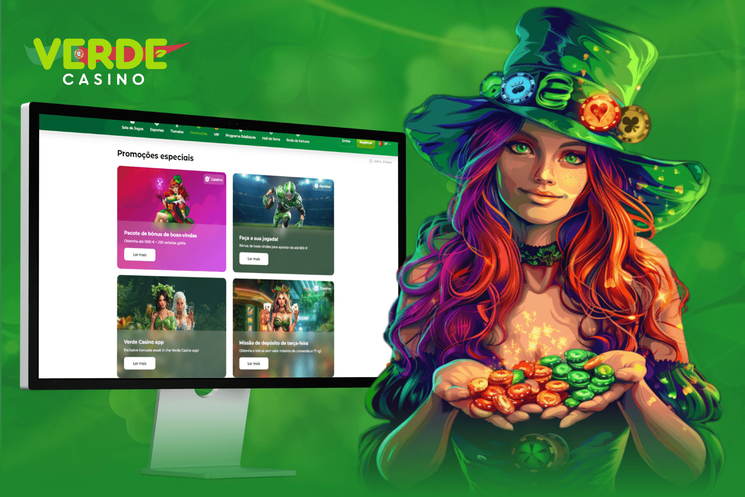 Promoções e bónus disponíveis para jogadores no Verde Casino Portugal