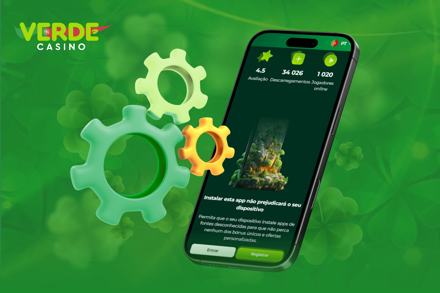 Requisitos de sistema Android e iOS para utilizar a Verde Casino App em Portugal